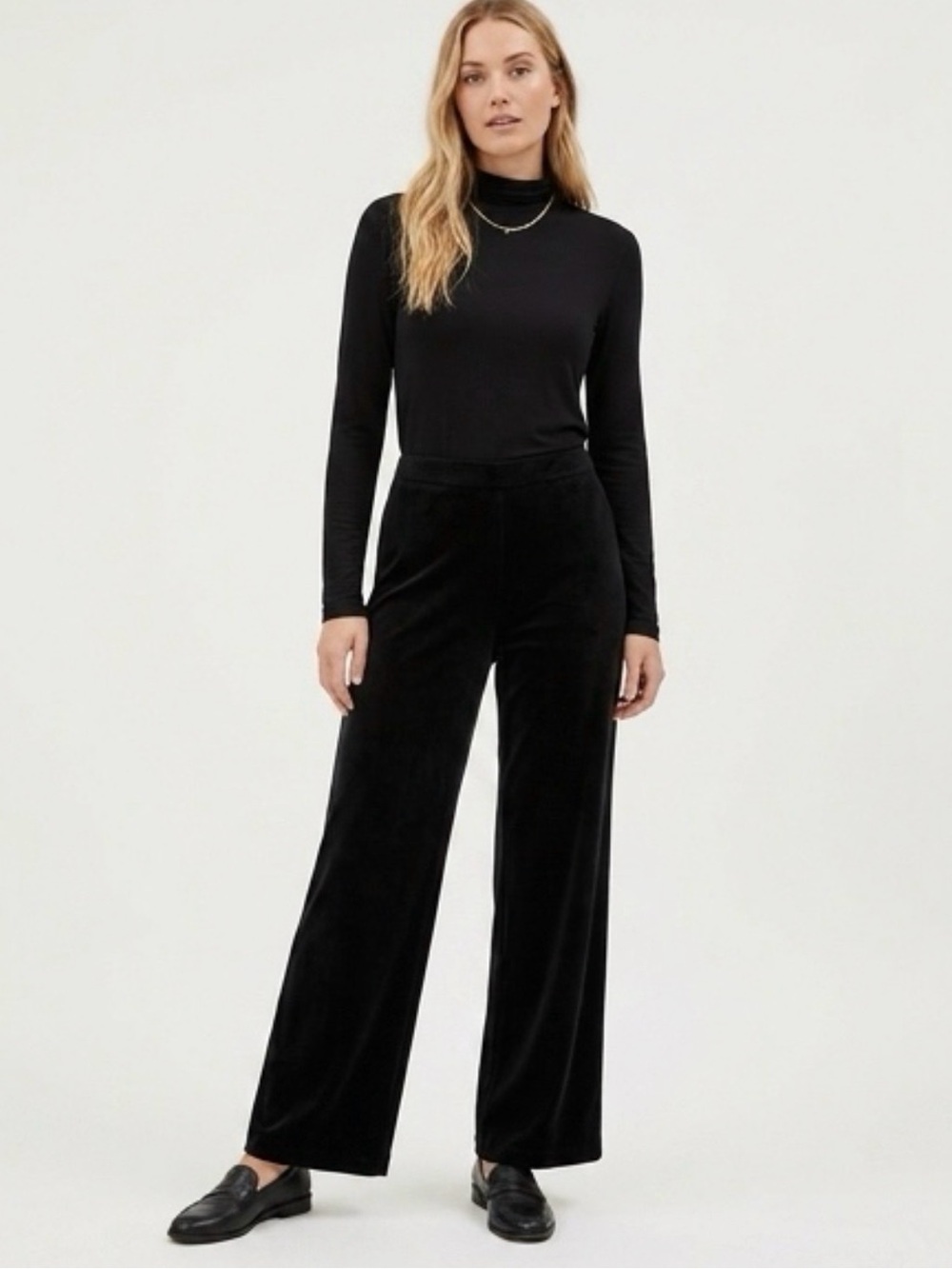 Vintage Women’s Black Velvet Boot Cut Pants